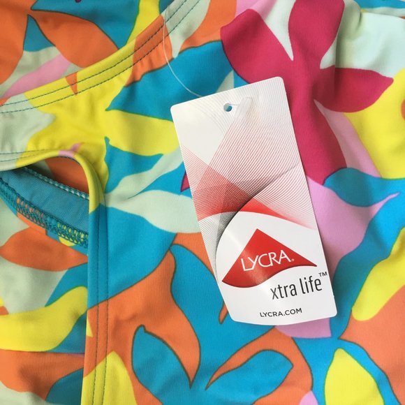 LAND'S END Graphic Floral One Piece  🏄  NEW!!! - Picture 10 of 13